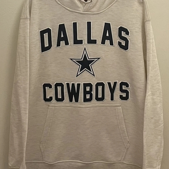 Cowboys Beige Hoodie with Star Logo Size X-large